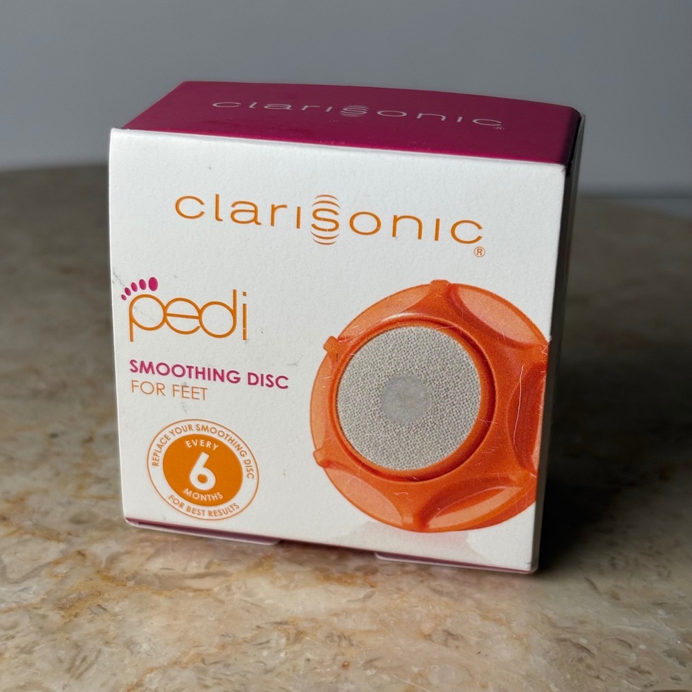 Clarisonic Pedi Smoothing Disc NIB Orange Stainless Steel Foot Exfoliator Head